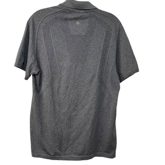 Lululemon Shirt Mens Medium Polo IMIN Embroidery Short Sleeve Pullover Gym - Picture 3 of 6